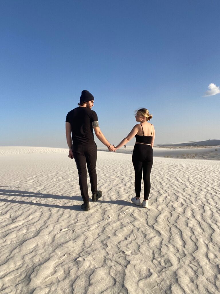 While in New Mexico, we HAD to see a National Park! We chose White Sands National Park & it is one of the coolest places we've ever seen. We got to walk on the sand dunes & saw an unforgettable sunset. It was well worth the 3 hour drive there & 3 hour drive back!