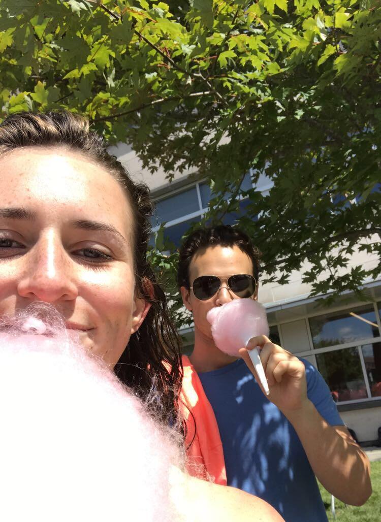 Hannah & Alex met on Move-In-Day at Rowan University (with about an hour of being on campus). 

Hannah lived one floor above Alex! They became friends and soon found themselves part of the same social circle.