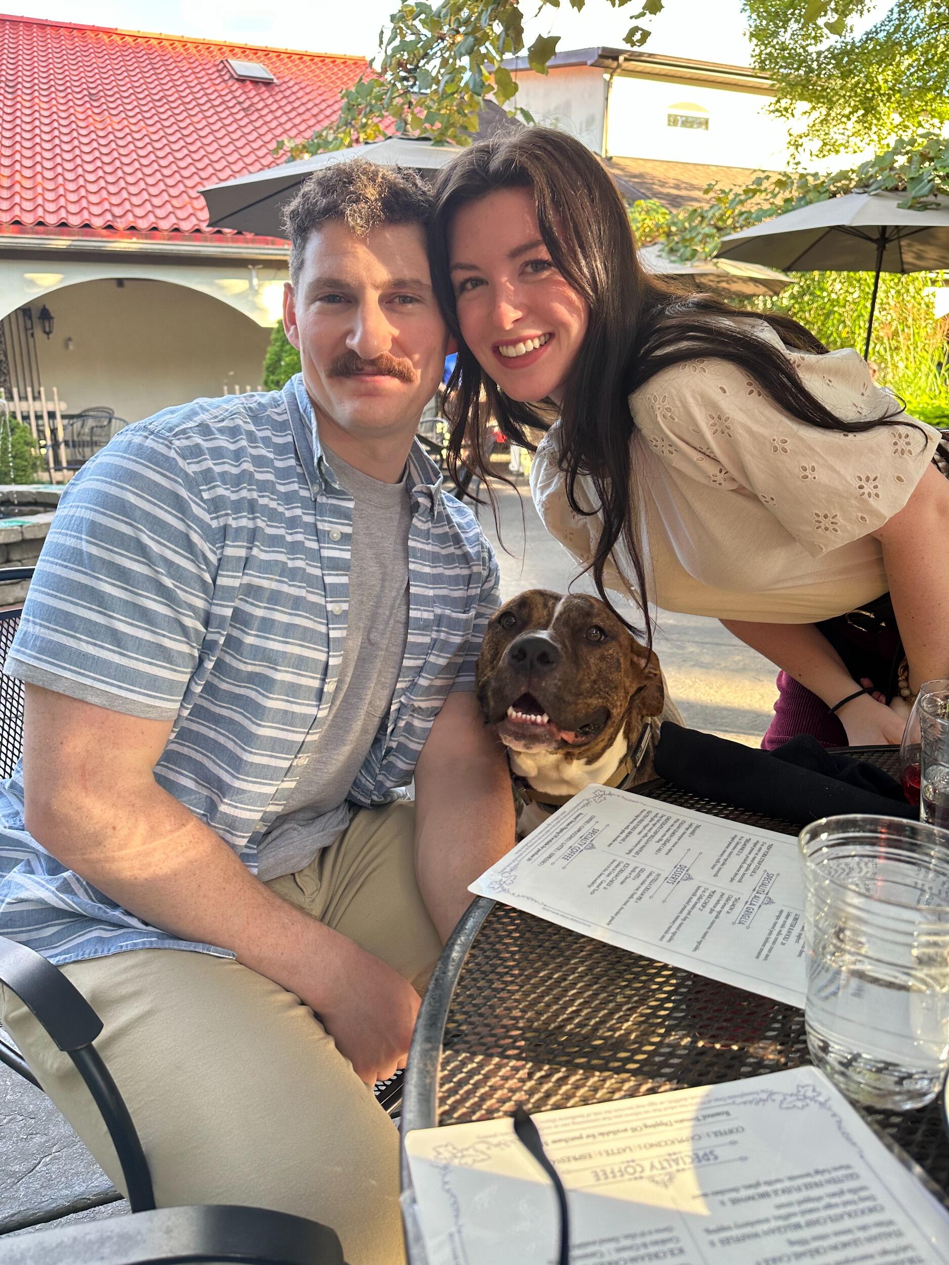 Out to dinner at a beautiful winery with family and our favorite boy!