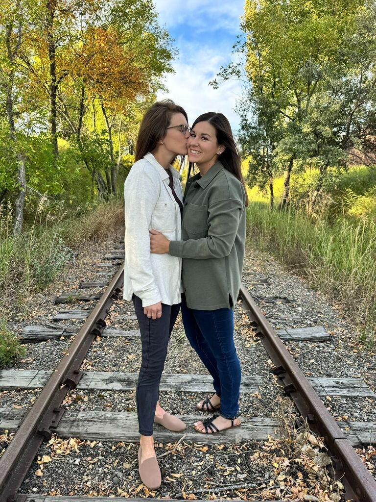 Our close friend Jenna, took our engagement Photos at Fort Lincoln State Park.
