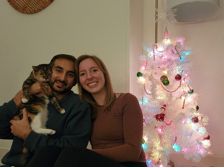 Christmas at home with our little family and tree