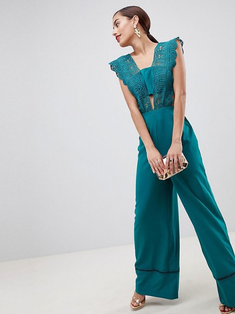 turquoise jumpsuit for wedding