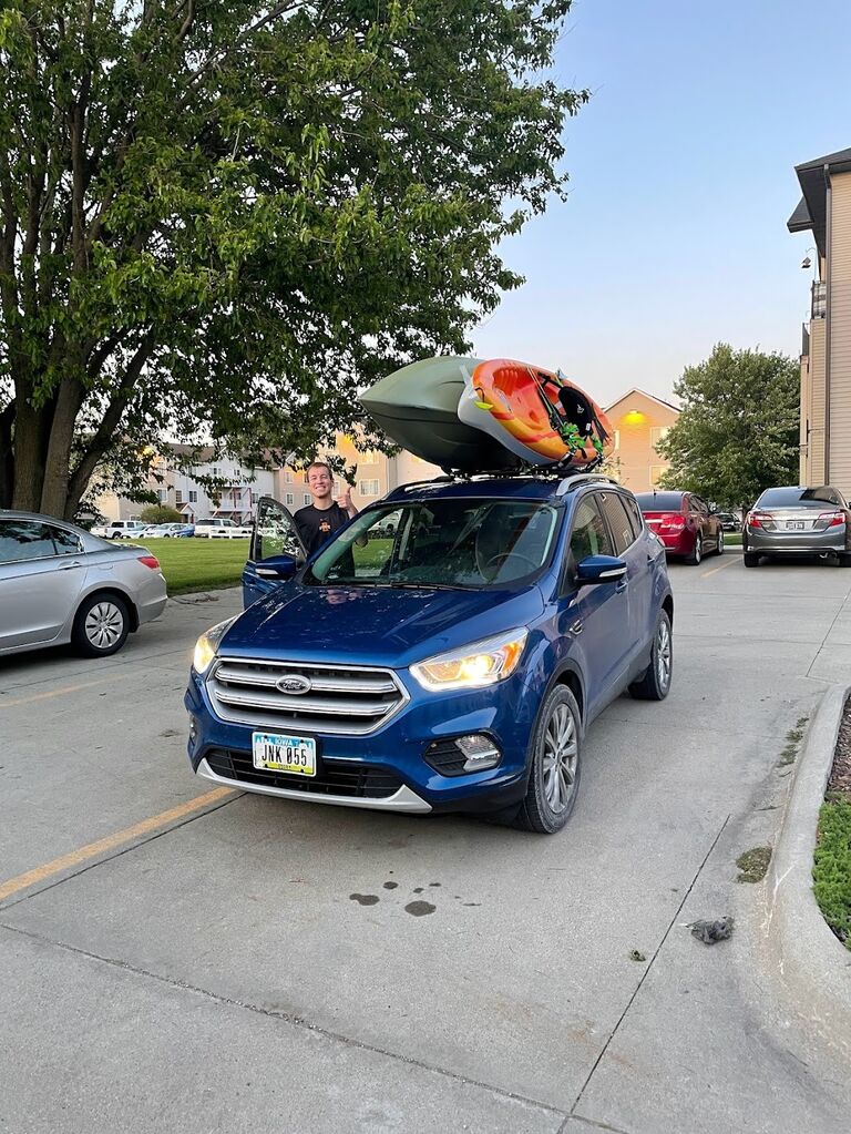 We bought Kayaks! (One may or may not have flown off the back of the vehicle while driving... We learned a lot about each other that day.)