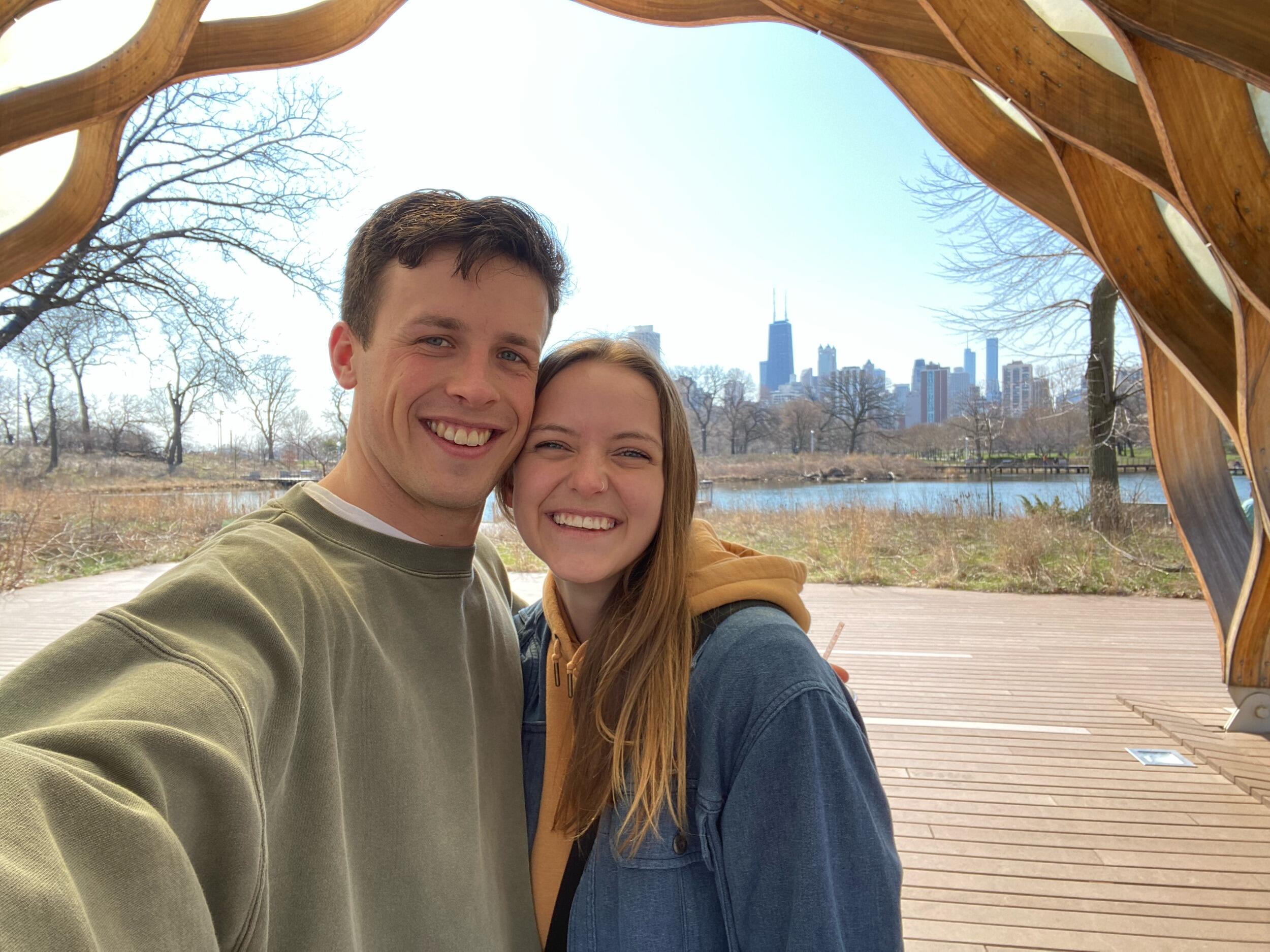 Chicago, IL - 
Enjoying walks around the city in the Spring.