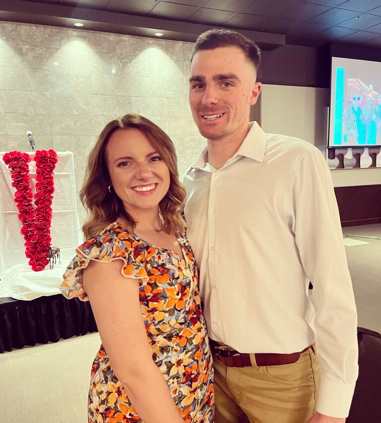 We spent our first holidays, work events and several weddings together throughout our first year of dating - quickly meeting each other's friends and families. 