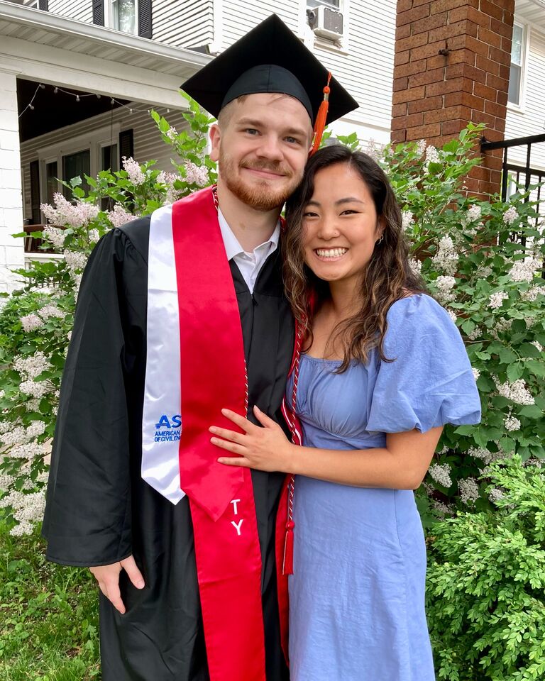 Eric graduates from Bradley and moves to Kalamazoo! 