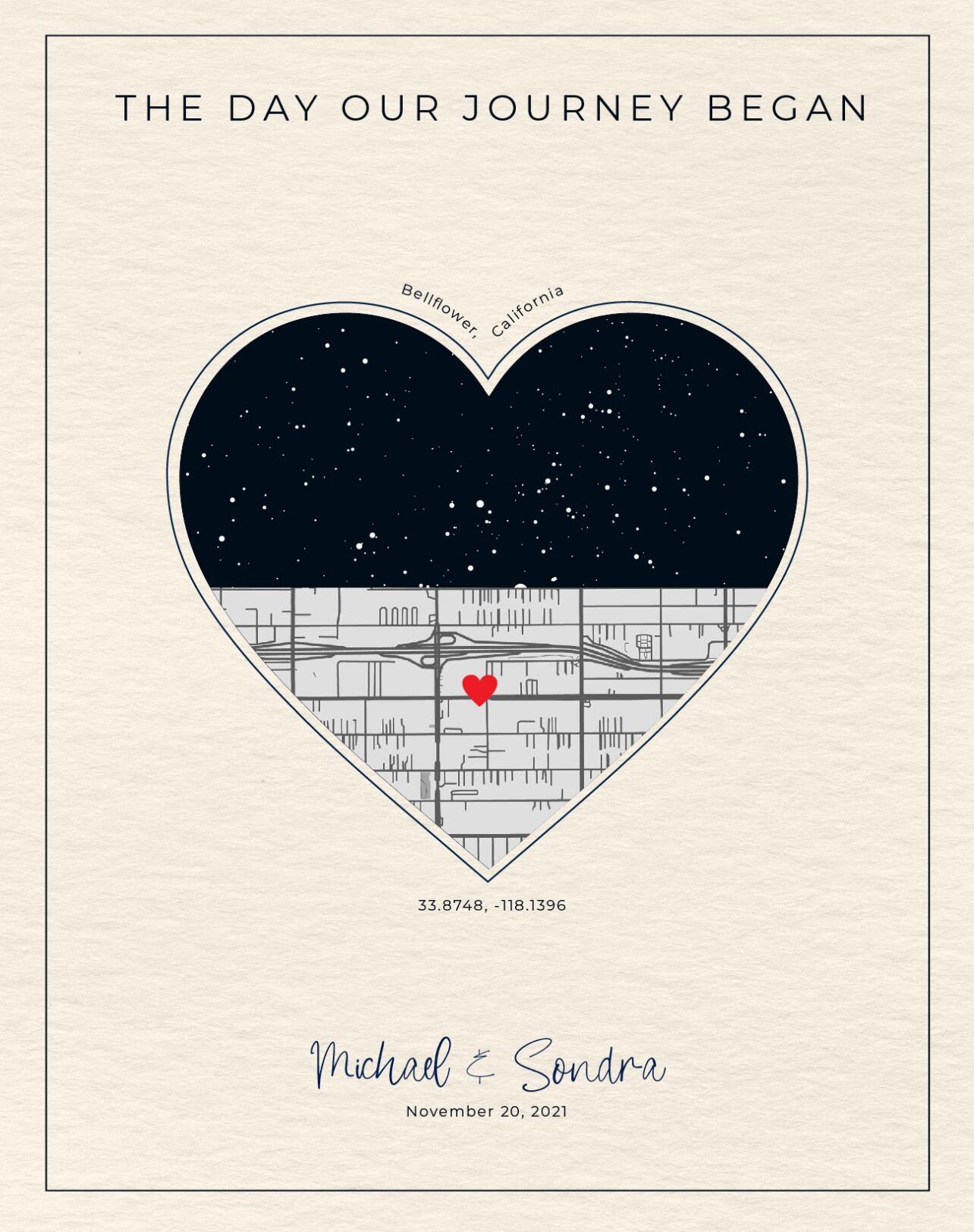 Here are the coordinates of their 1st date. It was supposed to be a Taco Tuesday on 11/23/2021, however Mike couldn't wait. He impromptu invited Sondra to shoot pool. Sondra fell asleep and ALMOST didn't show up. She arrived around 1am. (MOM DON'T KILL ME) They had drinks and he attempted to teach her to shoot pool. Afterwards they went to Dennys  since nothing else was open. Neither of them wanted the night to end. There were definitely sparks!!! 