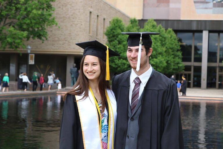 ND Graduation when we weren't sure when the next time we'd see each other