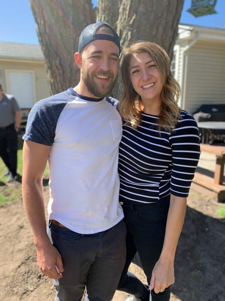 Heather finally lets Christopher meet her extended family for Easter. We are smiling because we love each other but more so because of all the "eggs" aka beers we found hunting :)