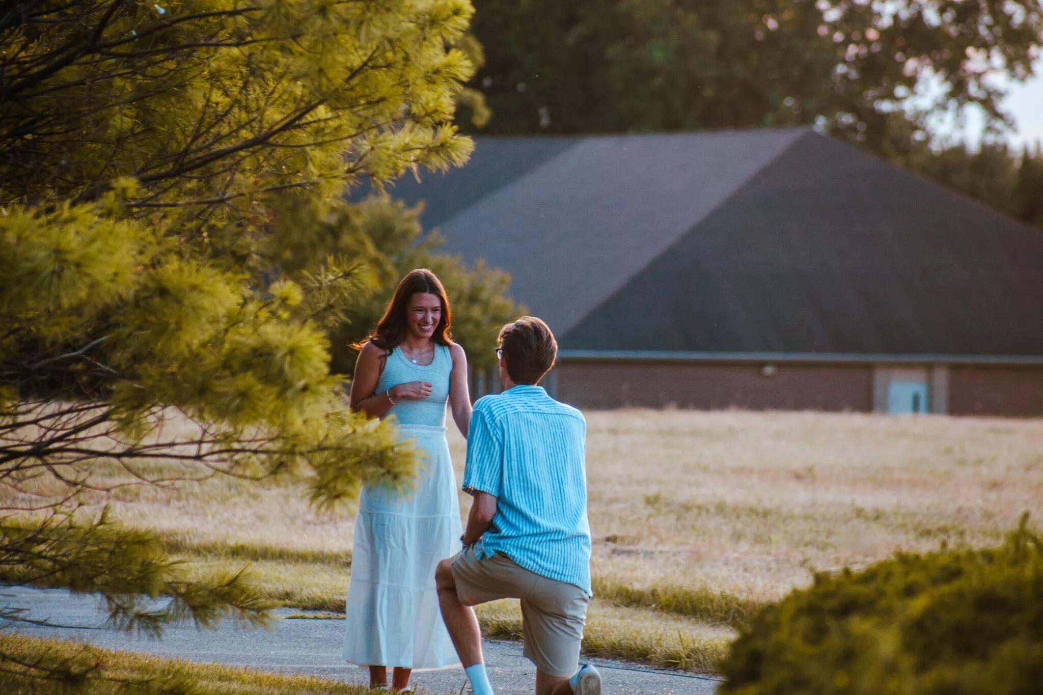 Noah proposed! 