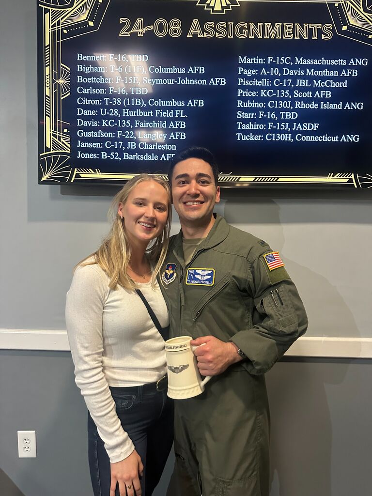 Mike's drop night, a huge blessing when we find out Mike will officially be coming to McChord to fly C-17s. This means we will get to be stationed together and fly the same airplane! The answer to many, many prayers. 