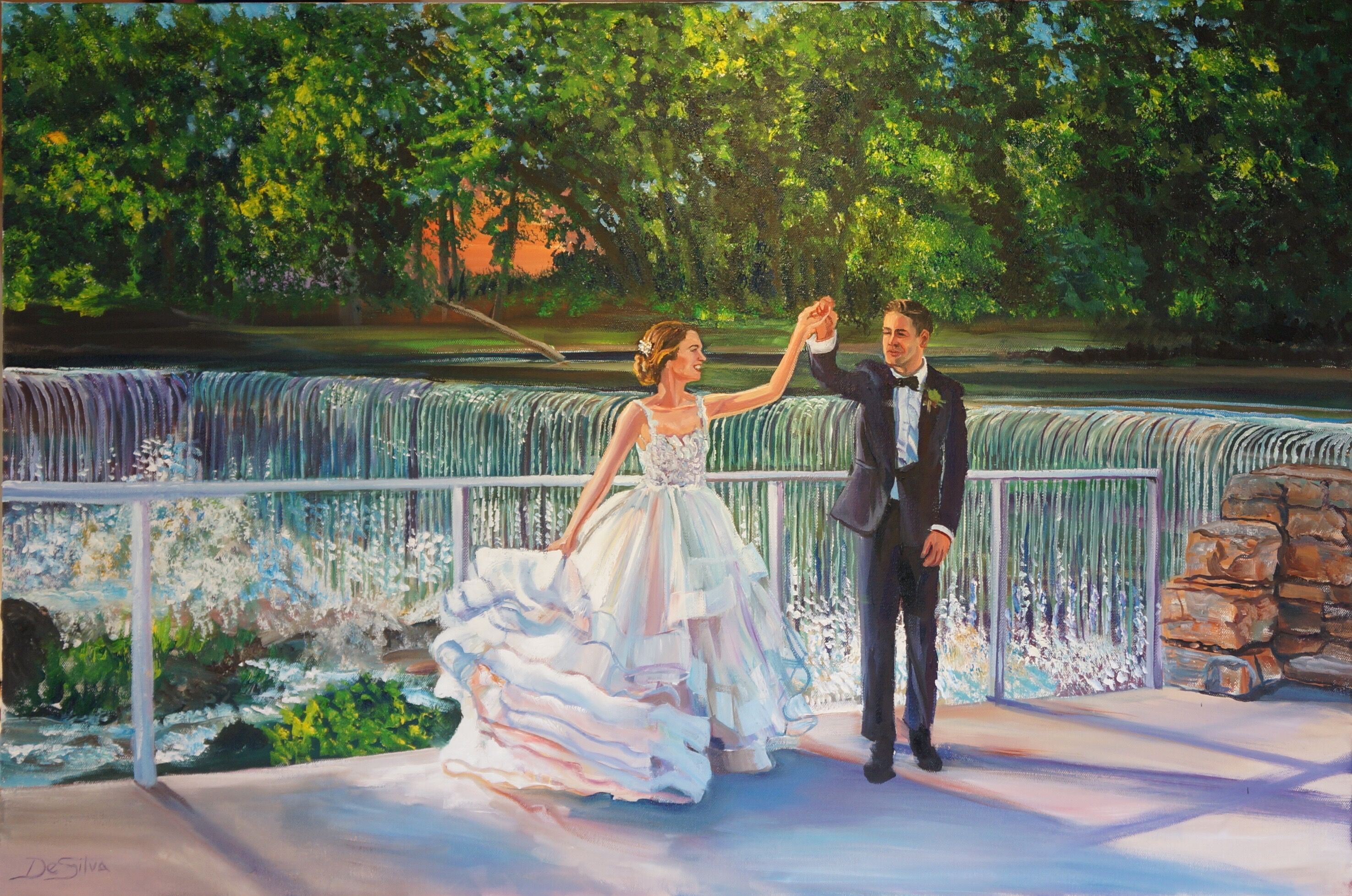 Live Wedding Painting by Mark Ensembles & Soloists The Knot