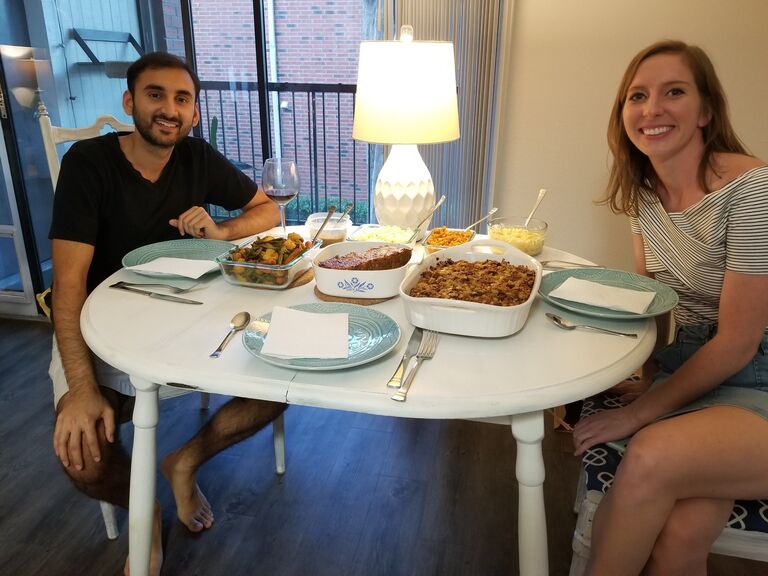 Our COVID Thanksgiving! First time cooking everything ourselves (had no other choice)
