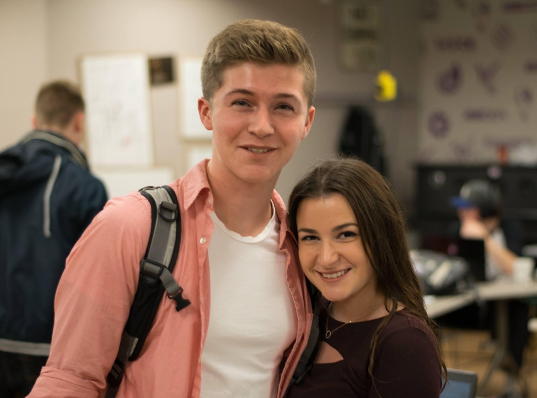 Gill and Vaughan's first photo together (in the UES of course)