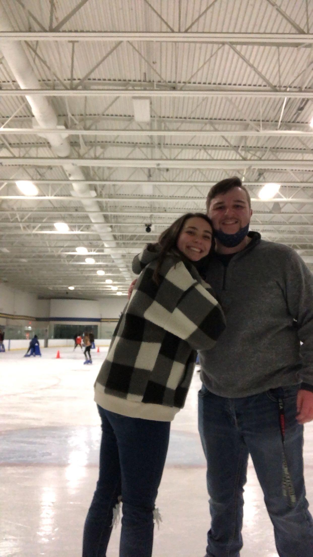 We met in nursing school as lab partners for our microbiology class. We began studying and doing homework together after a couple months. This picture is from our first real date!