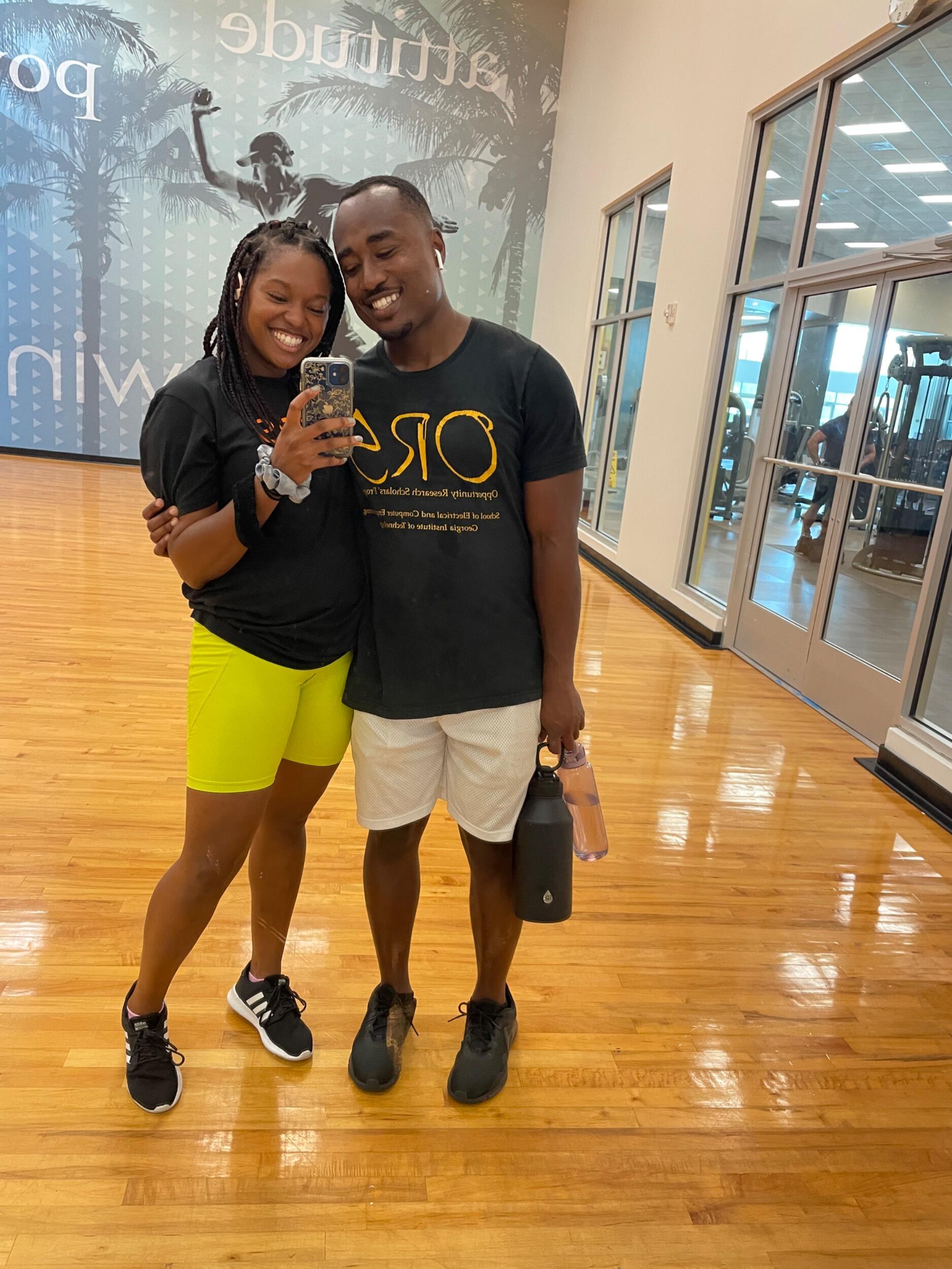 We love staying active...gym dates and long walks are our vibe.