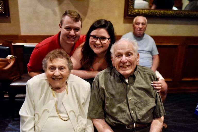 Stephen met the Kansas City side of the family, and they celebrated Grandma and Grandpa Gasser's 65th anniversary.