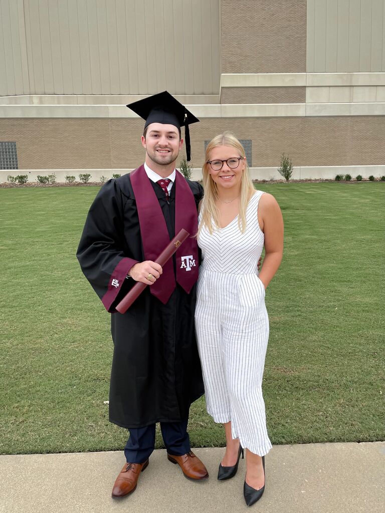 Zach graduated from college after a short five years and pandemic later!