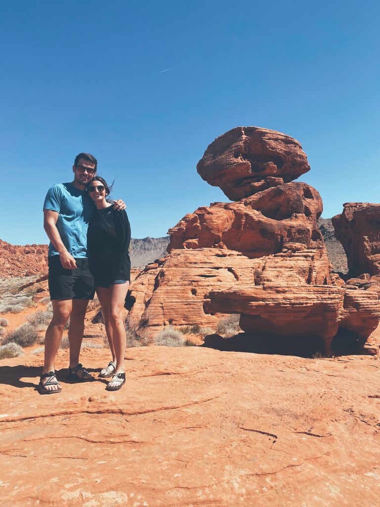Lots of traveling/exploring! Our favorite thing to do together. 
📍Red Rock Canyon