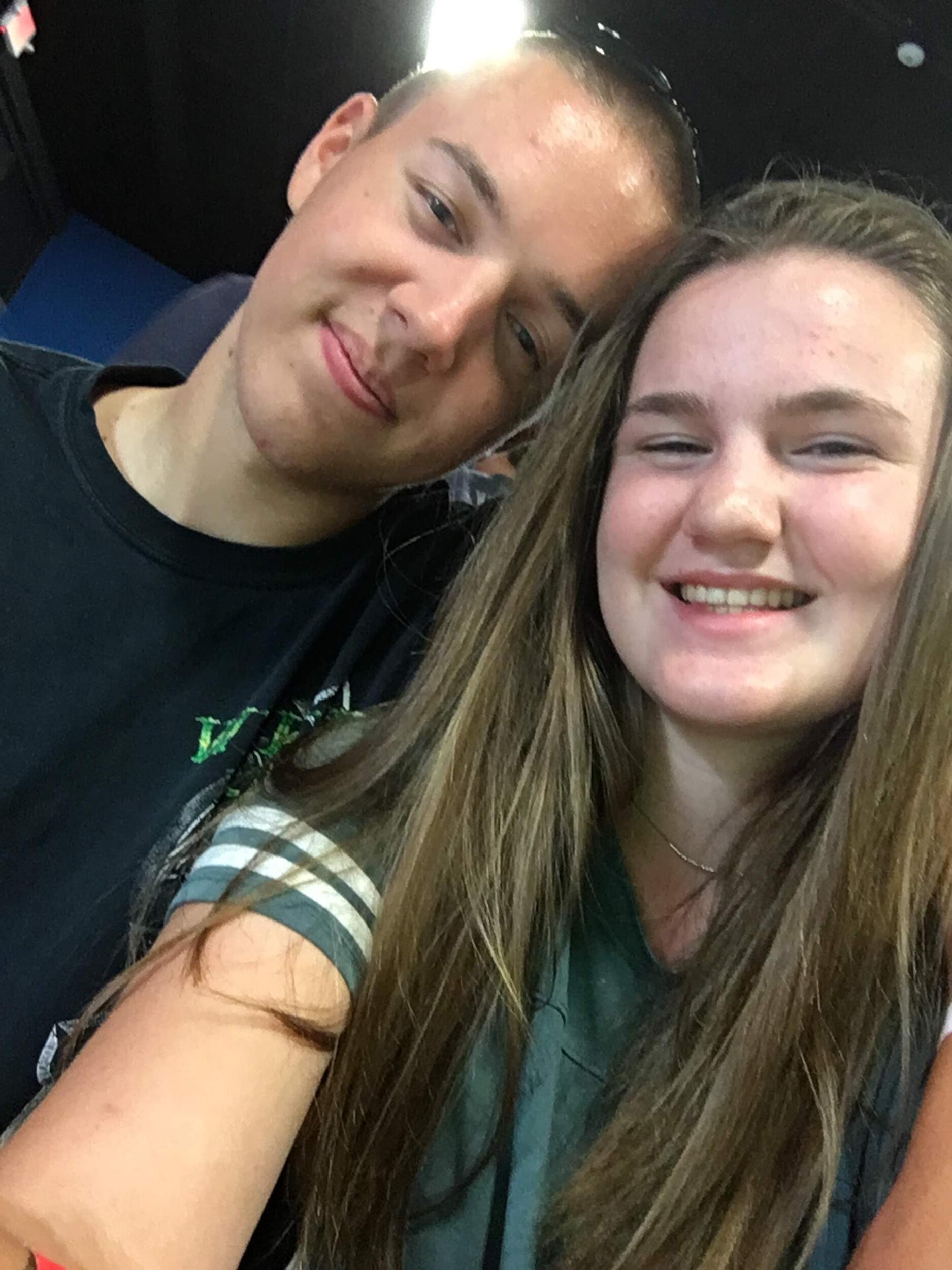 They spent the next few weeks constantly texting and staying up way too late talking until Nathaniel eventually asked Catie to be his girlfriend. Their first date was laser tag 2 days later!