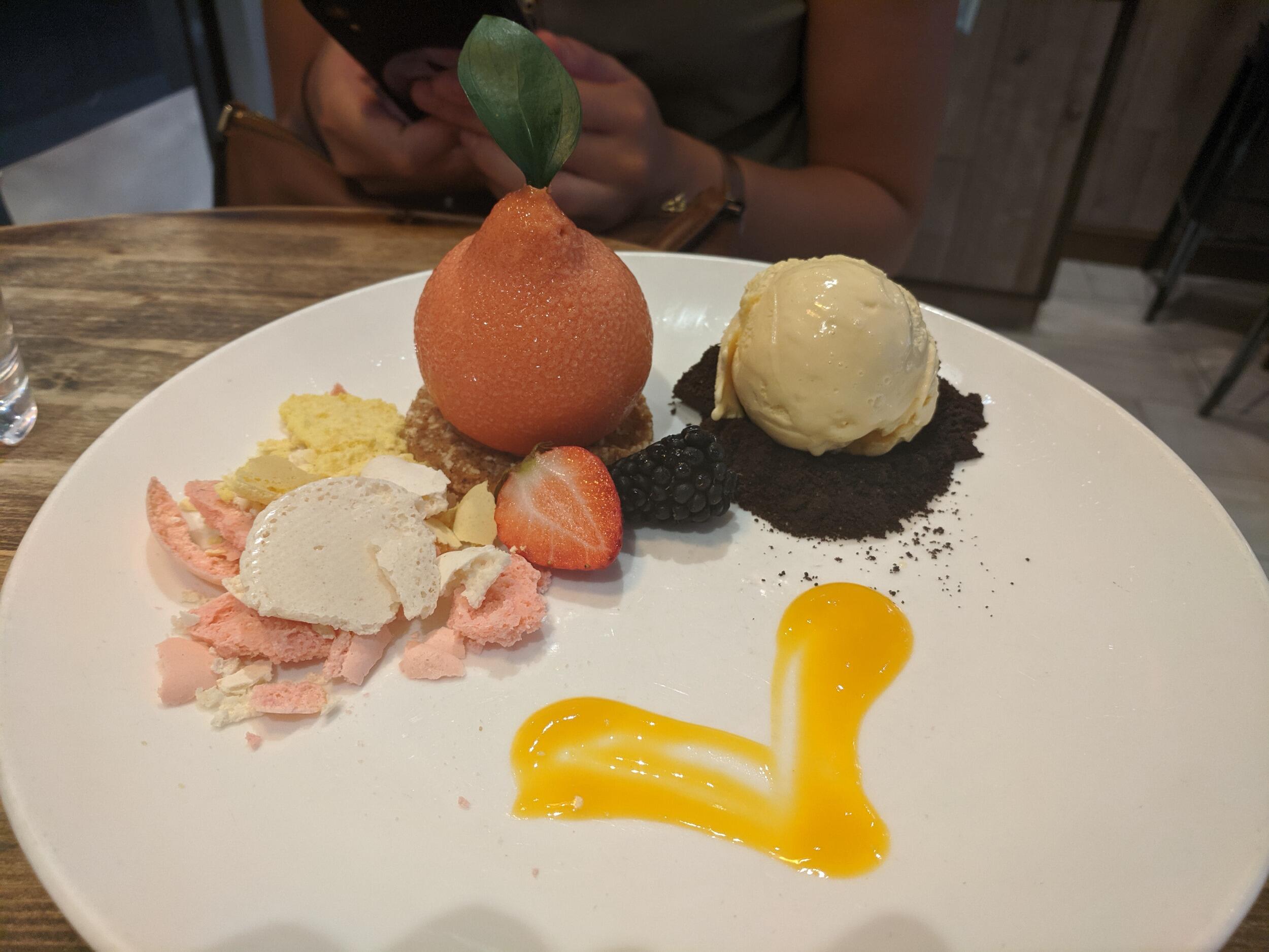 So we added the sweet note by visiting A La Mousse!  The conversation while walking to the dessert location was how Joe locked in a second date 😉 Thank goodness Joe asked to go for dessert!