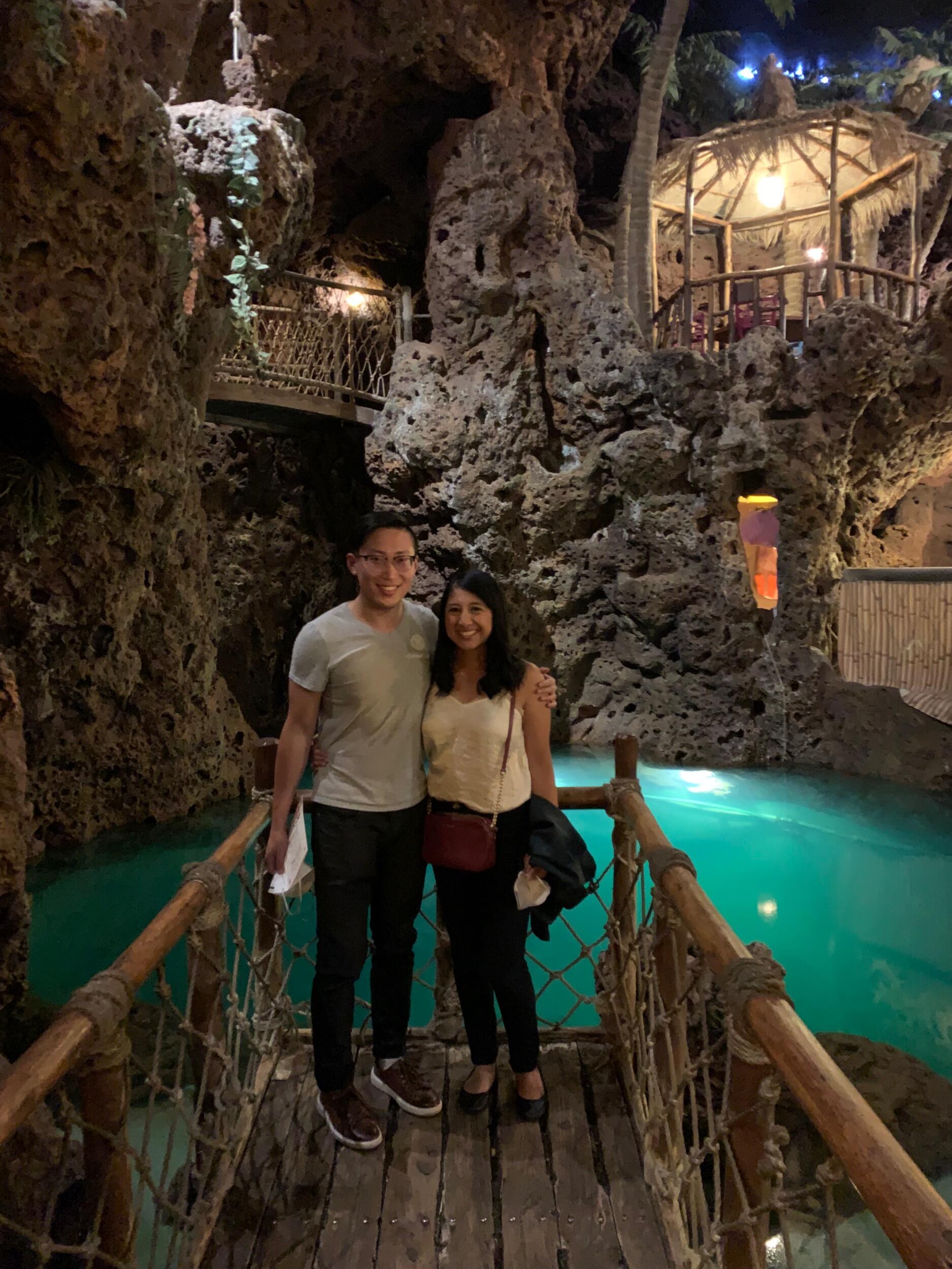 On the lovebirds 4th dating anniversary, they were at Casa Bonita in Denver, CO with friends. It was an interesting tour and Frank loved all the attention from his Cartman impressions. 