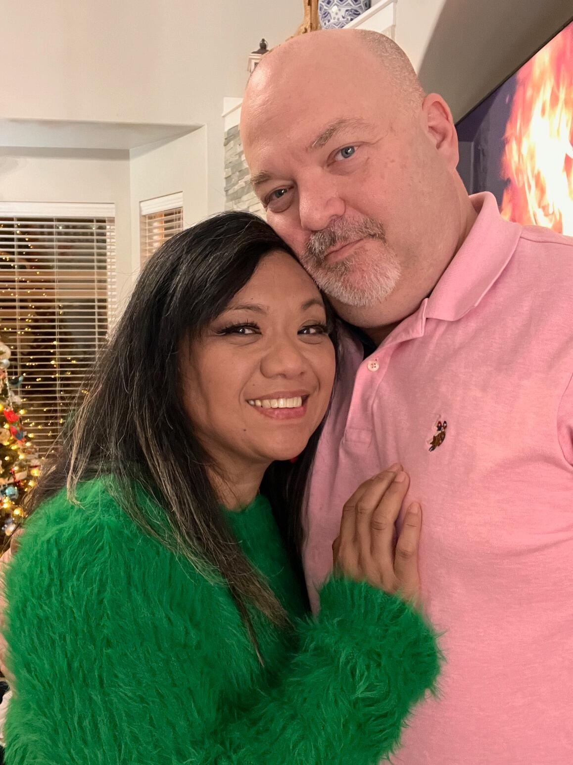 Their first Christmas together.