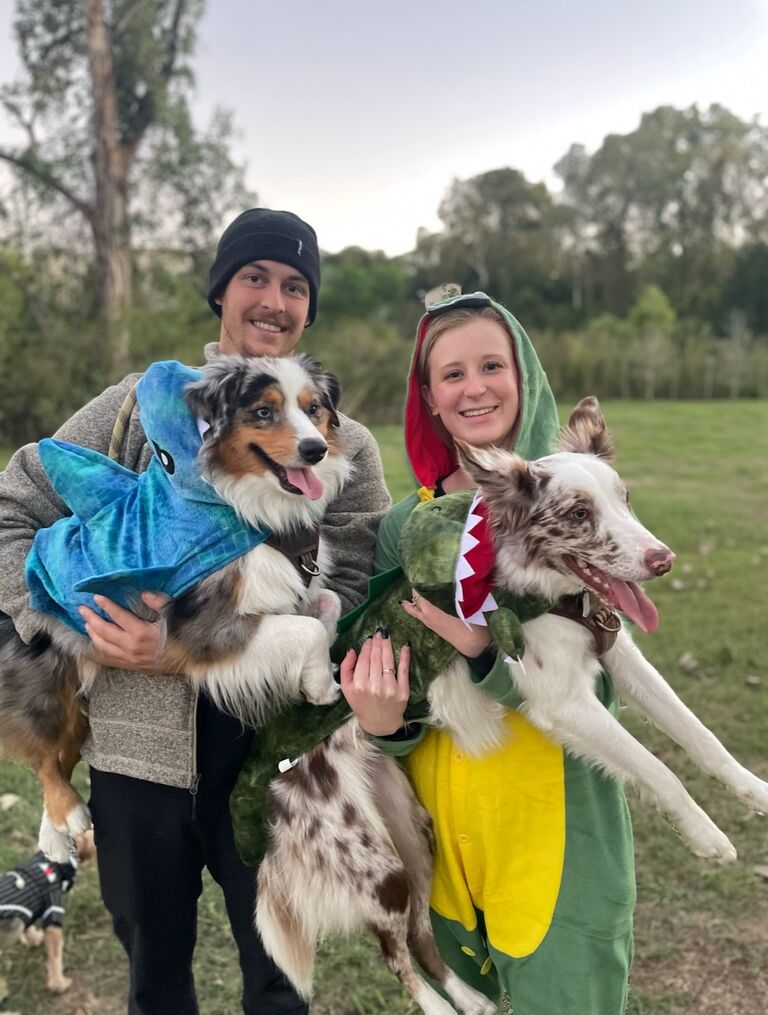 Luna and Polo's first Halloween Together
