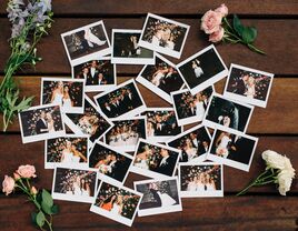 Wedding reception polaroids