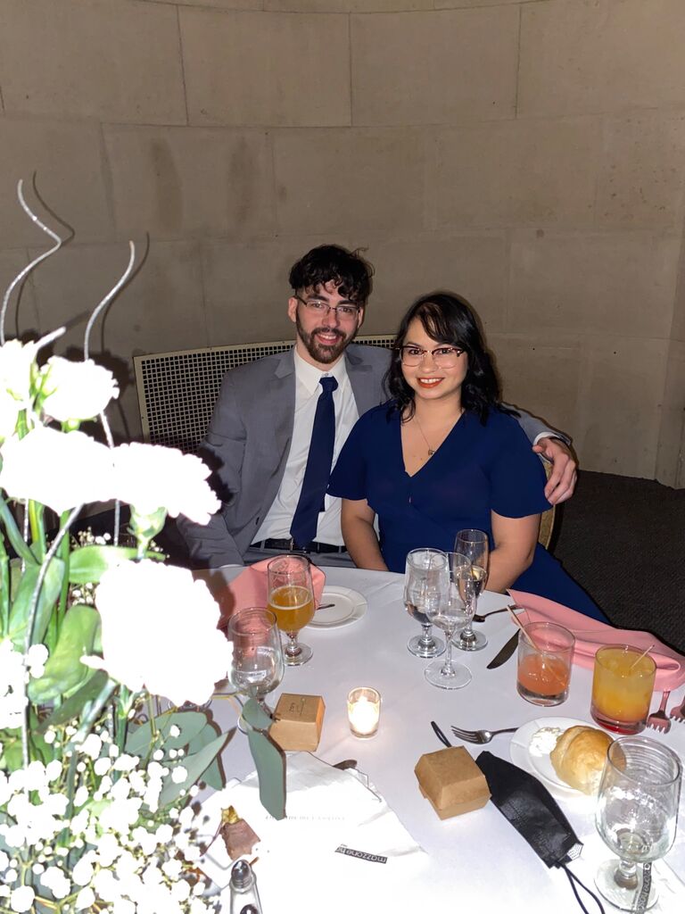 Attended our first wedding as a couple. 