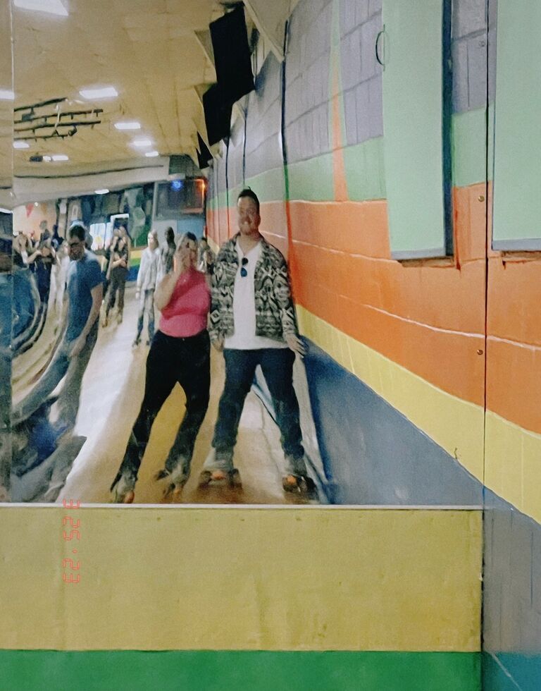 Back in Ohio for Mike's grandmother's funeral. Made the most of the trip, going on a cute rollerskating double date with Mike's youngest brother Josh - his first double date at 14.