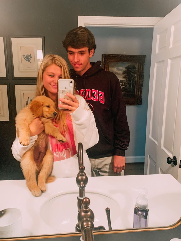 We got our puppy and son cooper!