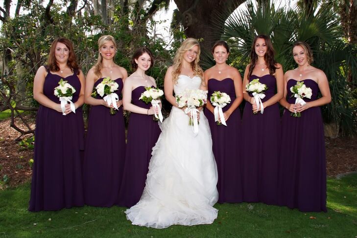 eggplant bridesmaid dresses