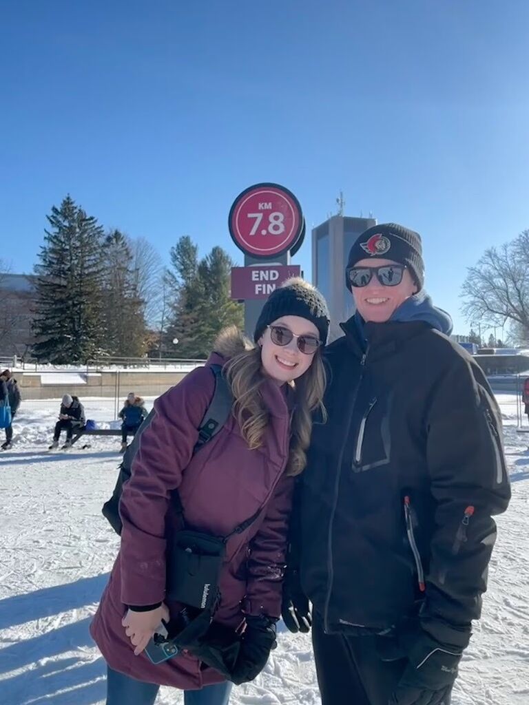 Managed to skate the full length of the canal there and back despite it being freezing this day!!