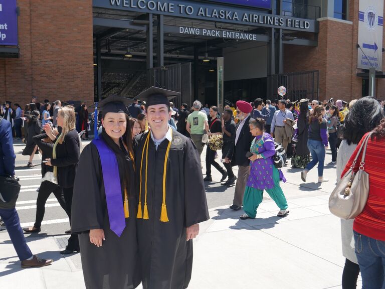 Joe and Tori graduate from UW!