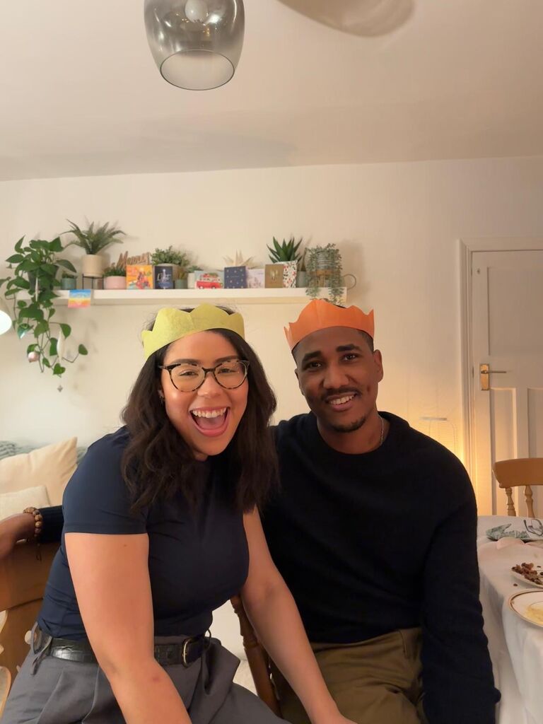 Our first Christmas in Coventry together, you can imagine how delicious the English Christmas dinner was...