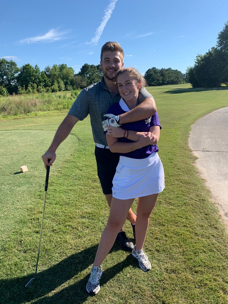 One of many, many rounds of golf.