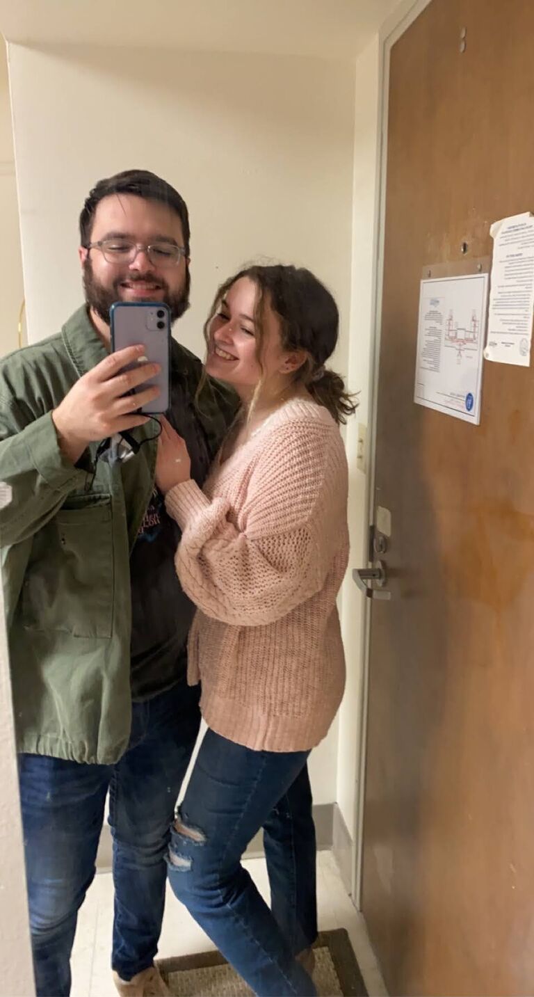 Our first Valentine's Day.