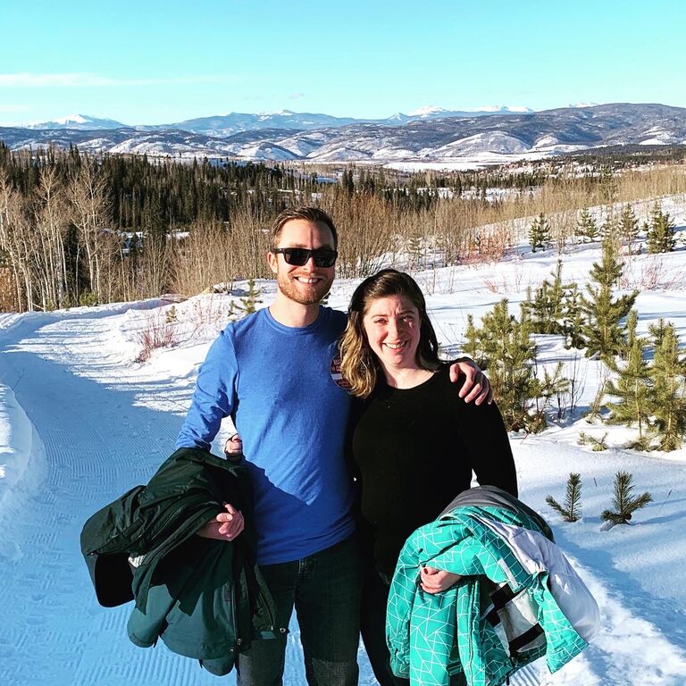 Christmas in Winter Park, CO! Spent their first Christmas holiday together, filled with skiing and Kyle's family.
