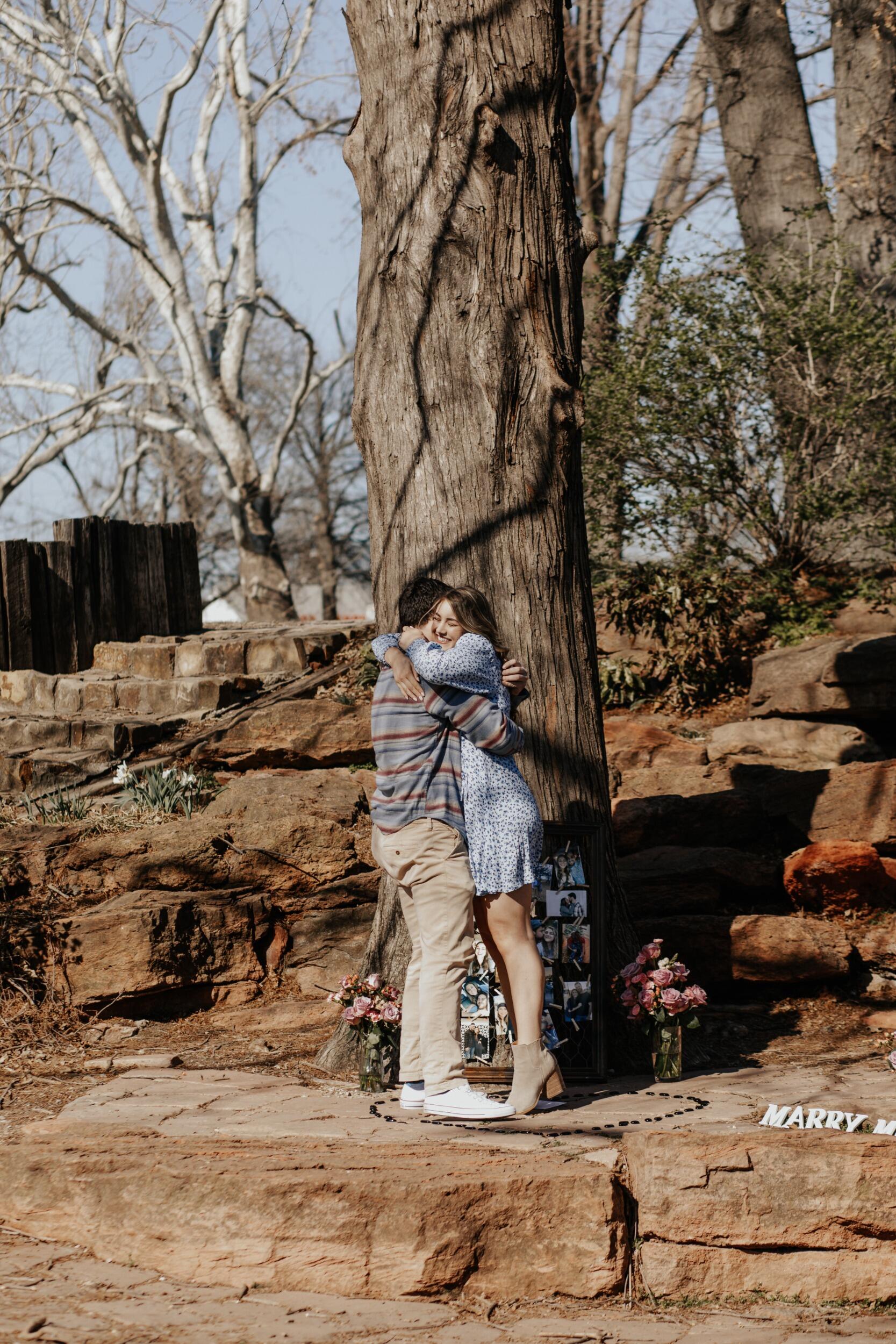The day that Kelcee and Ian were anticipating for a while. Ian did an awesome job of keeping Kelcee on her toes for a few months and Kelcee had no idea! Kelcee was so nervous and pumped that Ian never got the chance to place the ring on her finger as he asked because she did it herself! 