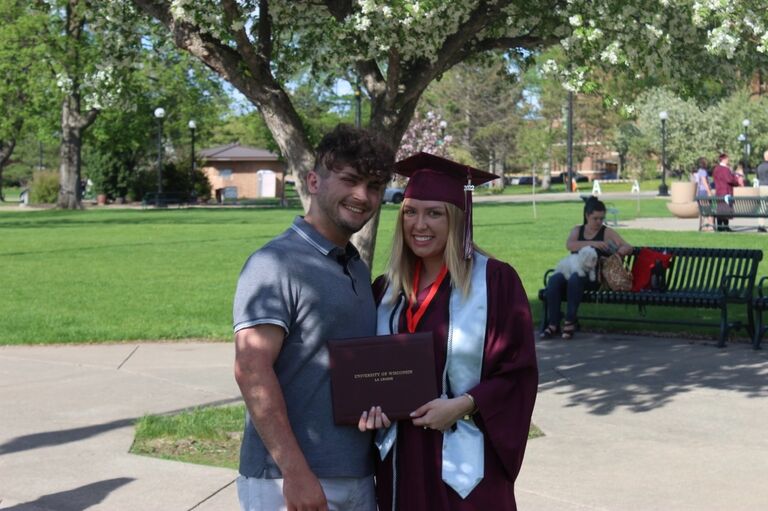 Celebrating both Heidi's Graduation and birthday!