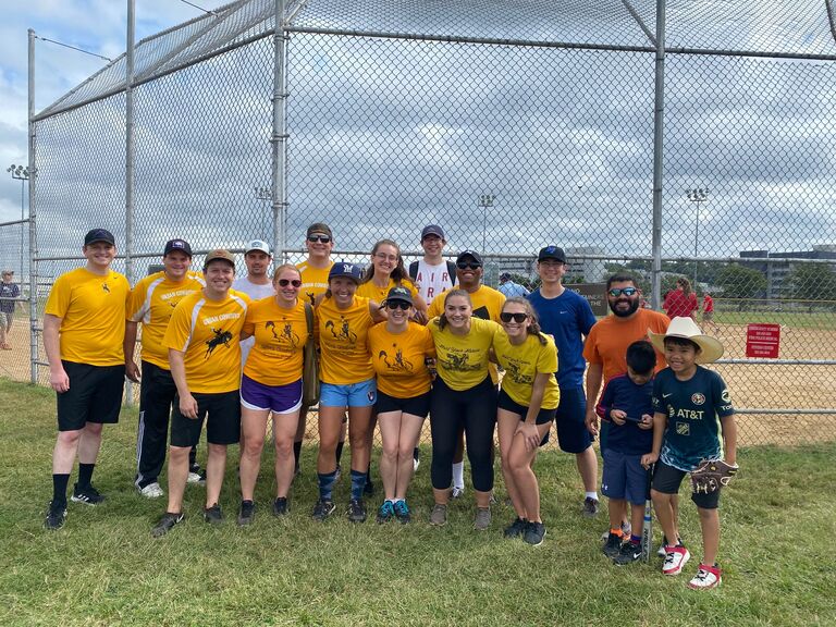 Our Beer-League softball team made it to the playoffs! We were beat like 13-0 after this picture was taken - Washington, DC