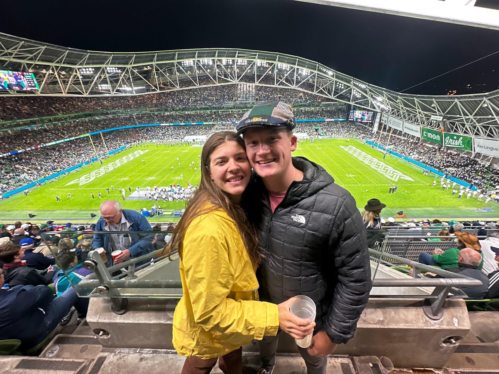 Firstie year began with the Navy vs Notre Dame football game in Dublin, Ireland!