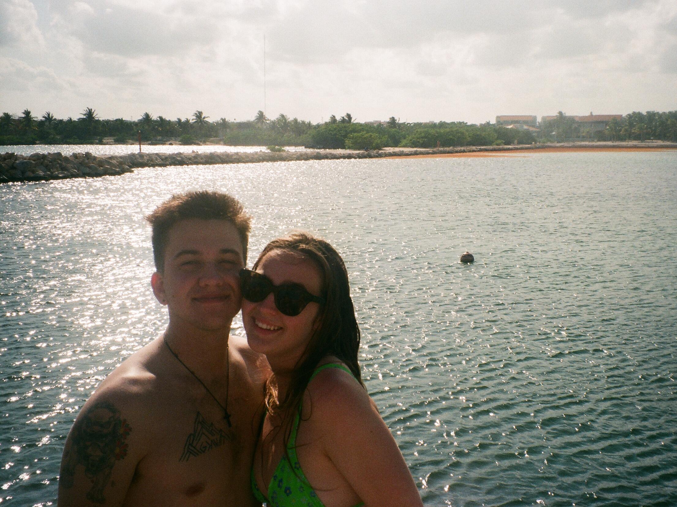 They went on a group trip with their friends to Tulum, Mexico.