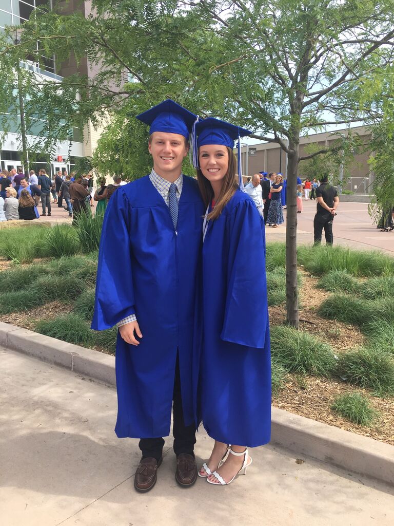 High School graduation and the start of our four years of long distance.
