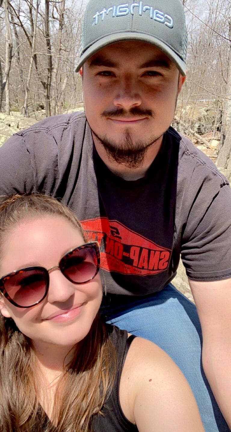 Our love story began where every good love story begins...in a bar. We shared mutual friends and ended up at the same birthday party. Our friends decided to set us up and the rest was history!