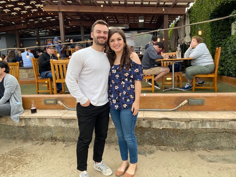 One year anniversary from where our first date was - Bar Bocce in Sausalito