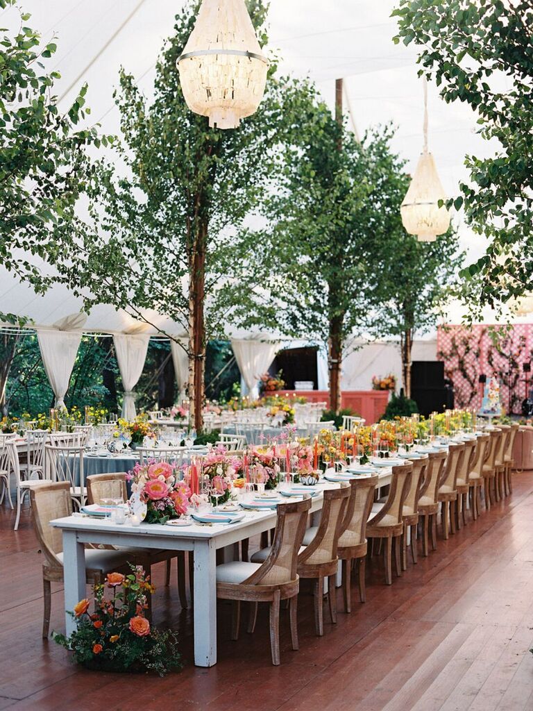 Gradient floral centerpieces