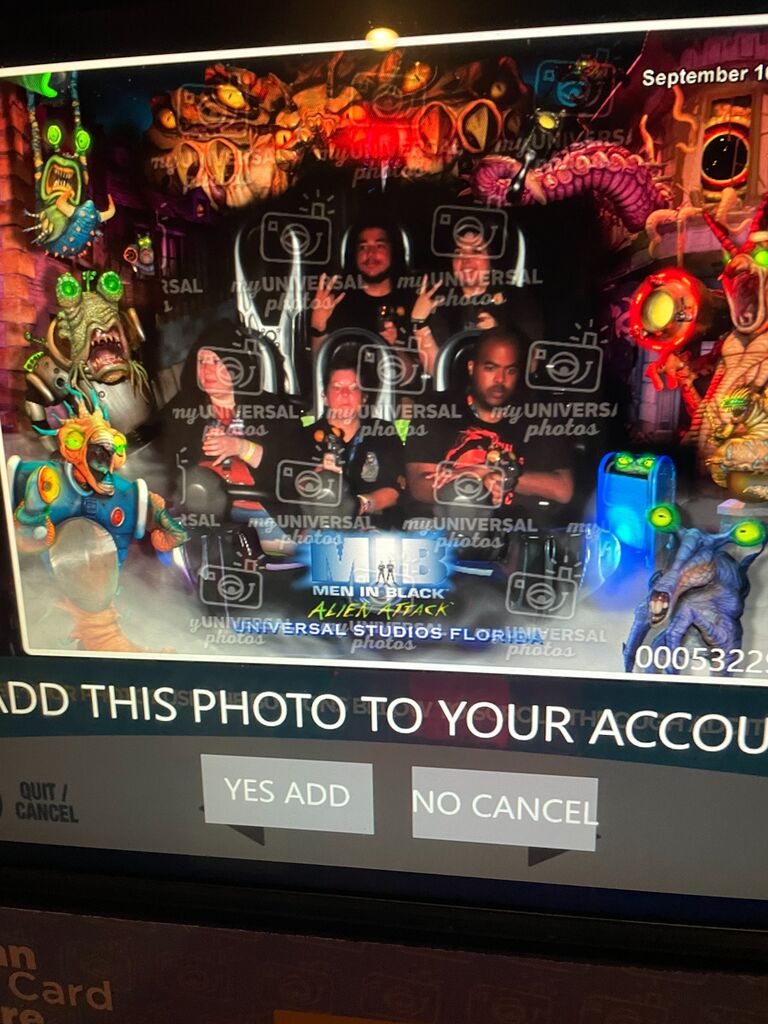 The Men in Black Ride at Universal. Also our first night of HHN 