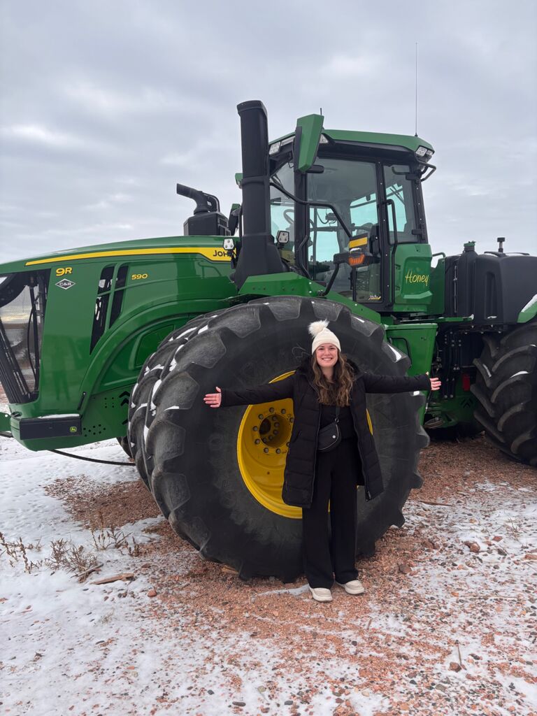 Holly embraced the "Farm Life".